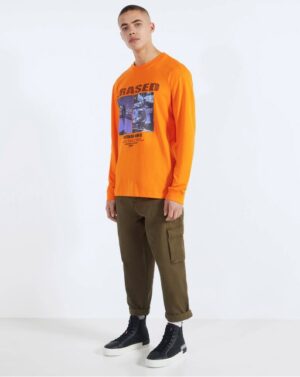 Calças cargo com corrente